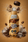 Pop Zero! Coffee Rave Sparkling Coffee | Pack of 6 | ₹30 per bottle